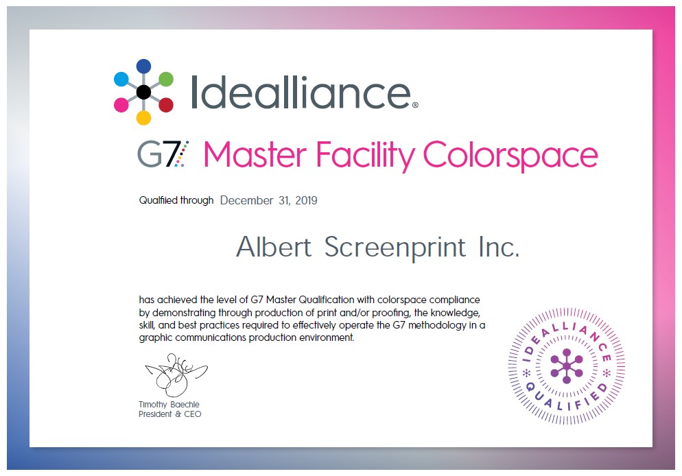 G7 2019 Certificate